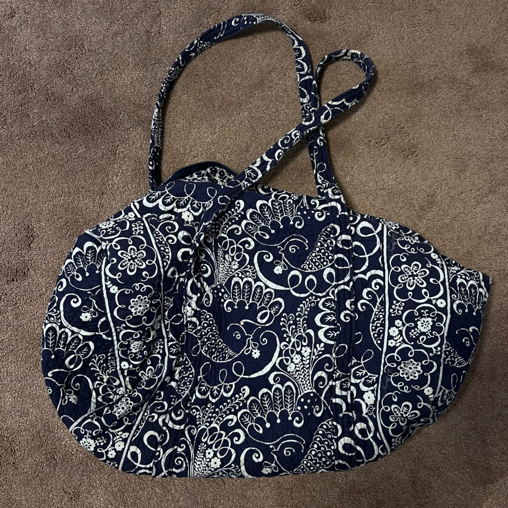 Vera Bradley Navy Large travel duffle